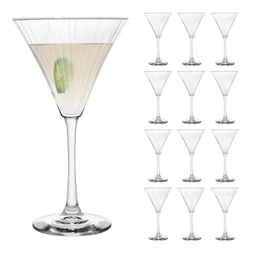 Linear Martini Glass by Libbey – 9.5 Ounces, 281.0 milliliters, Glass, Transparent, Model 70113