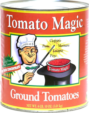 Tomato Ground Tomatoes No. 10 Can 6.6 lb by Stanislaus – 1 Can, 6.6 pounds, Model Magic