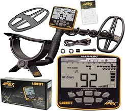 Garrett Metal Detectors Garrett - ACE Apex Metal Detector for Adults Professional - Wireless Ready, Waterproof Search Coil, Multi Frequency, Multi Salt Mode, Rechargable Battery