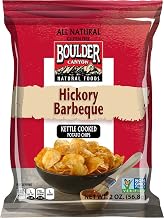 Boulder Canyon Hickory Barbeque Kettle Cooked Potato Chips - 2 oz. bag, 8 per case
