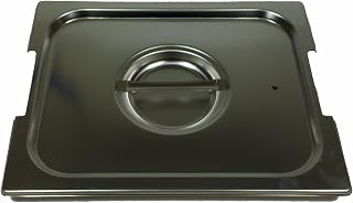 PADERNO World Cuisine 12 3/4 inches by 6 1/4 inches Stainless-steel Handled Lid for Hotel Pan - 1/4