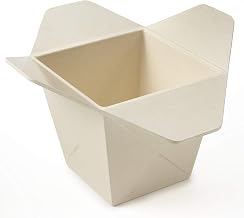 American Metalcraft OFBI1 Take-Out Container, Organic Fiber, 26 oz. Capacity, 4" Height, 7" Width, 7" Length