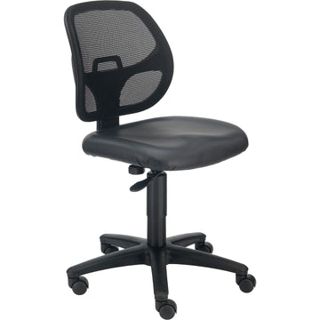 Armless Mesh Back Office Chair by Global Industrial – Polypropylene, Black, Model A2813TMI-V