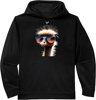 Ostrich Bird Emu Ratite I Love Ostriches Allegedly Ostrich Performance Hoodie