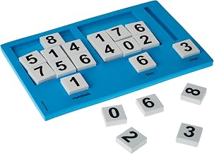 Didax Educational Resources Base Ten Place Value Frame, Multicolor, 8 x 14.5 x 5 in (211038)