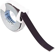 DYMO Self-Adhesive Glossy Labeling Tape for Embossers, 3/8in x 9-34ft Roll, Black