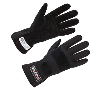 Racing Gloves SFI 3.3/5 D/L Black Small by Allstar Performance – Small, Suede, Black, Model ALL915011