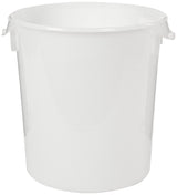 Plastic Round Food Storage Container by Rubbermaid Commercial Products – 22 Qt., 22.0 quarts, Polyethylene, White, Model FG572800WHT