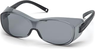Pyramex OTS Over The Spectacle Safety Glasses Indoor Outdoor Lens Black Temples ANSI Z87+