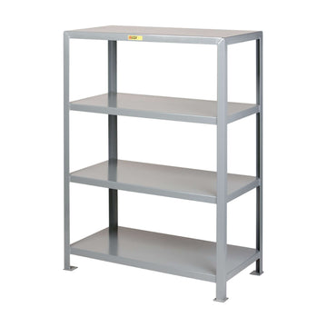 Little Giant 6SH Steel Shelving Unit, 30" Wide, Gray - 48"