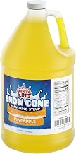 Carnival King Snow Cone Syrup 1 Gallon - Delicious Shaved Ice Flavoring for Slushies, Machines & Parties (Pineapple)