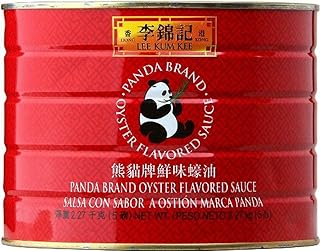 Lee Kum Kee Panda Brand Oyster Sauce (5 Pounds - 6 Pack), No Preservatives, Umami Flavor, Perfect for Marinades, Cooking, Stir-Frying, Glazes, Dipping Sauces, and Drizzling