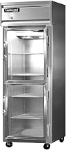 1RES-GD-HD Extra-Wide Single Section Reach In Glass Door Refrigerator, 28-1/2"W, Shallow Depth & Half-Height Doors