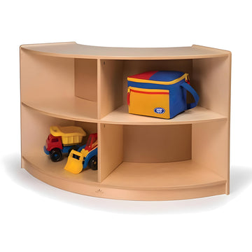 Birch Laminate Curved Storage by Whitney Brothers – Back Curve In, Birch plywood, Natural Uv, Model WB0655
