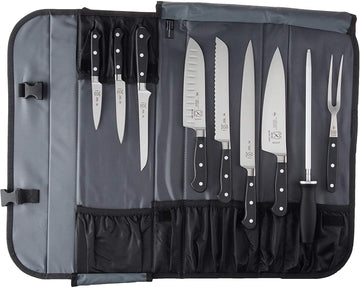 10-Piece Forged Renaissance Knife Set by Mercer Culinary – 8", Stainless Steel, Black, Model M21860