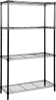 QUANTUM STORAGE SYSTEMS RWR72-1842LDBK Adjustable Wire Black Epoxy 4 Shelves 72" H x 42" W x 18" D