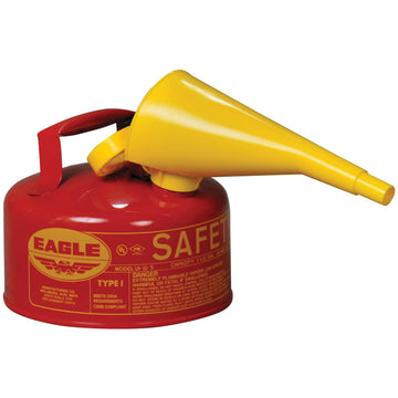 1 Gallon Type I Red Safety Gas Can for Gasoline by Eagle – 1 Gallon, 1.0 gallons, Metal, Red, Model UI10FS