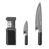 Good Grips 3-Piece Knife & Sharpener Set by OXO – 8", Stainless Steel, Model 11443100