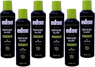 Soothing Aloe Shave Gel Men Shave Gel by Edge, 7 Oz. (Pack of 6)