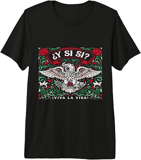 Mexican Eagle Y Si Si Fiesta Mexicana Decor Premium Tri-Blend T-Shirt