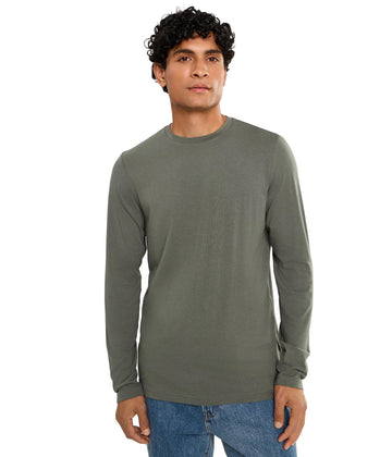 Cloud Crew Long Sleeve by TravisMathew – Medium, 48.5% cotton, Dark Olive, Model A46609