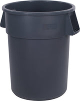 CFS Bronco Round Waste Container Only by Carlisle FoodService Products – 55.0 gallons, Polyethylene (PE), Gray, Model 34105523