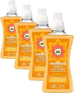 Method Fabric Softener; Ginger Mango; 53.5 Ounces; 45 Loads; 4 pack; Packaging May Vary