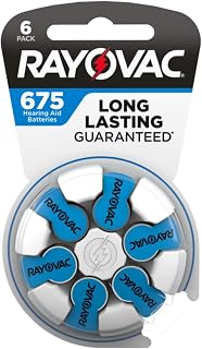 Rayovac (6 Pack) 675-6 1.45V 675 Hearing Aid Battery