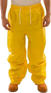 TINGLEY DuraScrim P56007 Pants, Large, Yellow | Therm-O-Rad sealed seams are 100% waterproof and provide good chemical splash protection, Work-utility-pants, No Sport Type
