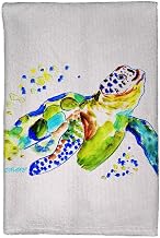 Betsydrake KT1170 16 x 25 in. Baby Sea Turtle Kitchen Towel