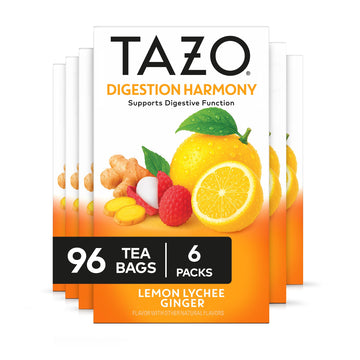 Digestion Harmony Herbal Tea Bags by TAZO – 16 Count (Pack of 6)