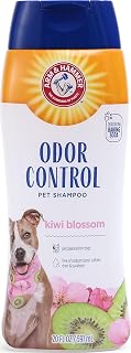 Arm & Hammer Deodorizing Dog Shampoo, Kiwi Blossom, 20 Fl Oz | Tearless, moisturizing baking soda formula for sensitive skin, safe for dogs and puppies during regular baths