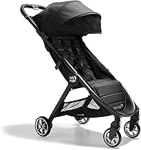 Baby Jogger City Tour 2 Carry-On Approved Travel Stroller, Ultra-Compact Baby Stroller, Lightweight, Easy Fold, Baby Travel Essential, Pitch Black