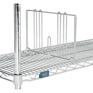 14" D X 8" H Divider for Wire Shelves by Global Industrial – 14"L x 9.8"W x 8"H, Alloy Steel, Chrome, Model AD814C