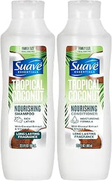 Suave Tropical Coconut Shampoo and Conditioner Set, 22.5 Oz Ea