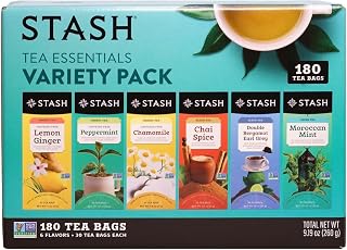 Stash Tea - 6 Flavor Assorted Tea Collection - 30 Tea Bags Each