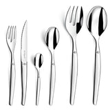 Jet Cutlery Set of 50 18/0 for 12 People by Lou Laguiole – Stainless Steel, Steel, Model 251300MX00F91