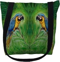 TY032G 18 x 18 in. Blue Macaws Tote Bag - Large