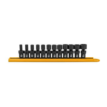 12 Piece 1/4" Dr 6 Pt Universal Impact Metric Socket Set by GEARWRENCH – Chrome Molybdenum Steel, Model 84905
