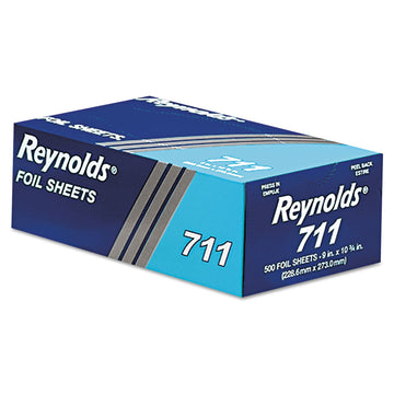 Wrap 711 Pop-Up Interfolded Aluminum Foil Sheets by Reynolds – 6, Aluminum, Silver, Model RFP711