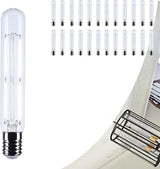 Satco 8W T9 LED Light Bulb 5000K Natural Light 800 Lumens Clear 300 Degree Beam E26 Medium Base 92 CRI Dimmable Wet Rated IP65 Enclosed Fixture Rated 120V S12533 (24 Pack)