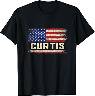 Curtis First Name Shirt Curtis Name American Flag T-Shirt for Women Kids Men