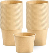 Coppetta 12 Ounce Dessert Cups, 200 Greaseproof Ice Cream Cups - Lids Sold Separately, Square Bottom, Kraft Paper Yogurt Bowls, Disposable, For Sundaes, Mousse Or Puddings - Restaurantware