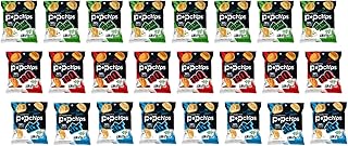 popchips Baked Potato Chips 0.8 OZ Snack Bag, 8 of each (BBQ, Sea Salt, Sour Cream & Onion) Variety Pack