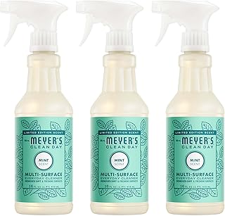 Mrs. MEYER'S CLEAN DAY Multi-Surface Everyday Cleaner, Mint Scent, 16 Fl Oz Bottle - 3 Pack | Removes Dirt and Freshens Surfaces, Everyday Use, All-Purpose Cleaner, Cruelty Free, Made with Essential Oils