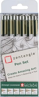 Zentangle Sakura Tool Set | 6 Pieces (Z06PGB)