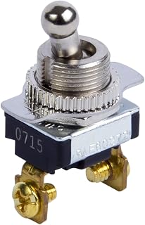 Gardner Bender GSW-124 Electrical Toggle Switch, SPST, ON-OFF, 6 A/120V AC, Screw Terminal