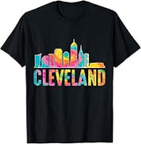 Cleveland Retro Youth Jersey Clothing Tie Dye Cleveland T-Shirt