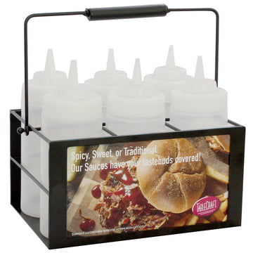 SBC6 Condiment Caddy by Tablecraft – 16.0 ounces, Metal, Pack of 6, Model Cadd-Eq-808SBC6