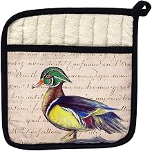 Betsy Drake PT145B Male Wood Duck Script Pot Holder